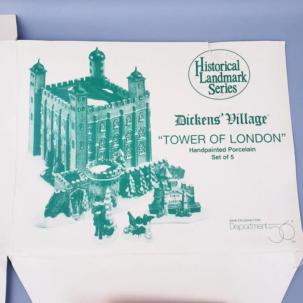 Department 56 TOWER OF LONDON Retired Dickens' Village Historical Landmark